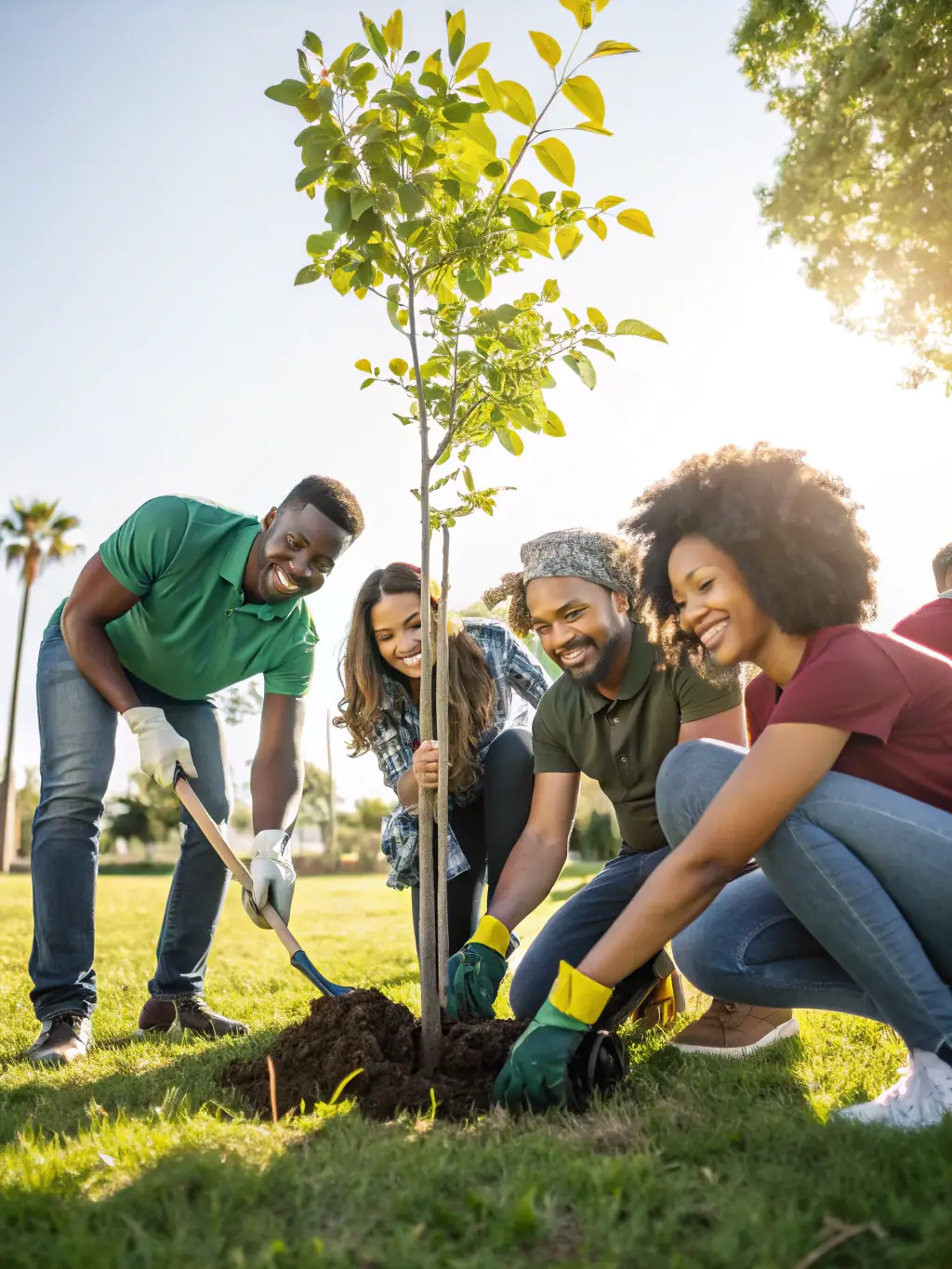 A photo of community members participating in a MEIGN HENT HA DOUR organized event, emphasizing community engagement.